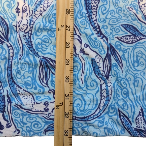 LILLY PULITZER Spa Blue Nice Tails Charlene Dress Women's Size Medium 3/4 Sleeve - Picture 12 of 13